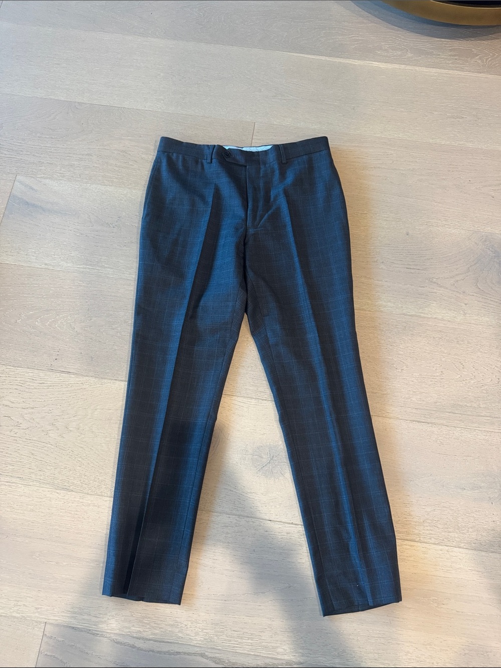 Tommy Hilfiger Dark grey plaid dress pants